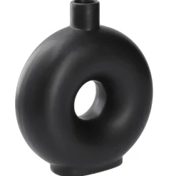 Hot Vase Loch, Schwarz, 20 Cm Vasen & Kunstblumen