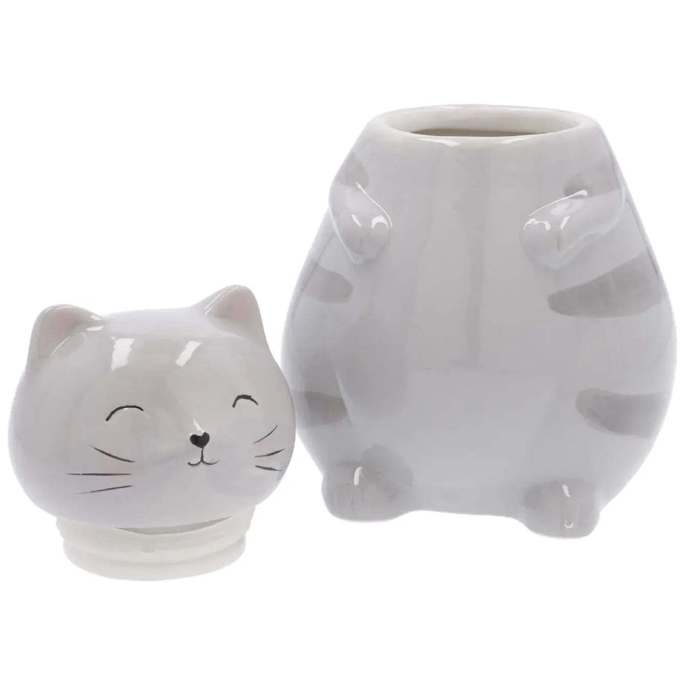 New Vorratsdose Katze, Grau, 20 Cm Tierfreunde|Küche