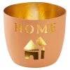 Hot Windlicht Spruch, Home/orange, 10 X 8.5 Cm Windlichter & Laternen